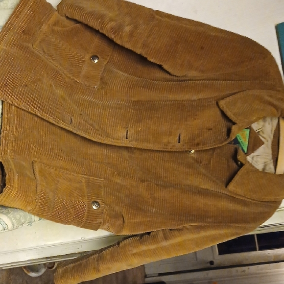Corduroy Shirt Jacket with Quilted Lining - Tan - Picture 4 of 10